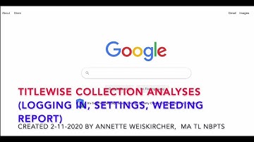 TitleWise Analyses Complete