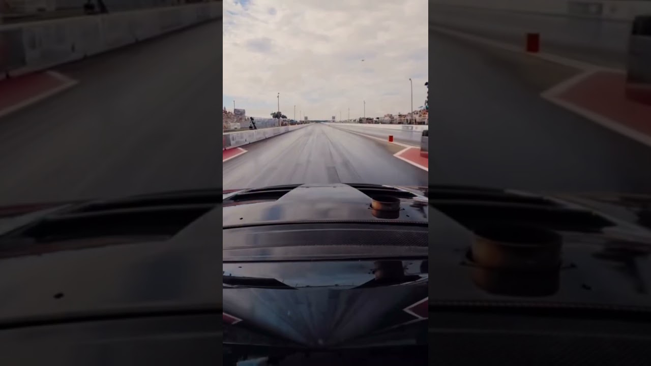What's your reaction as the driver in the Supra let me see some
