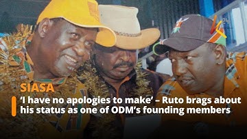 ‘I have no apologies to make’ – Ruto brags about his status as one of ODM’s founding members