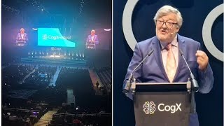 Stephen Fry falls six feet off stage, taken to hospital for