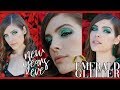 EMERALD GLITTER NEW YEARS EVE HAIR &amp; MAKEUP | InspireAveda