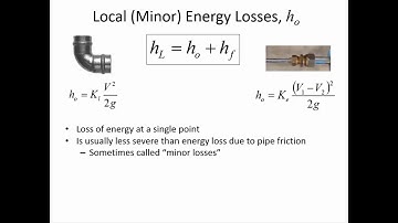 CE 331 - Class 6 (25 Jan 2018) Non Circular Conduits & Local Losses