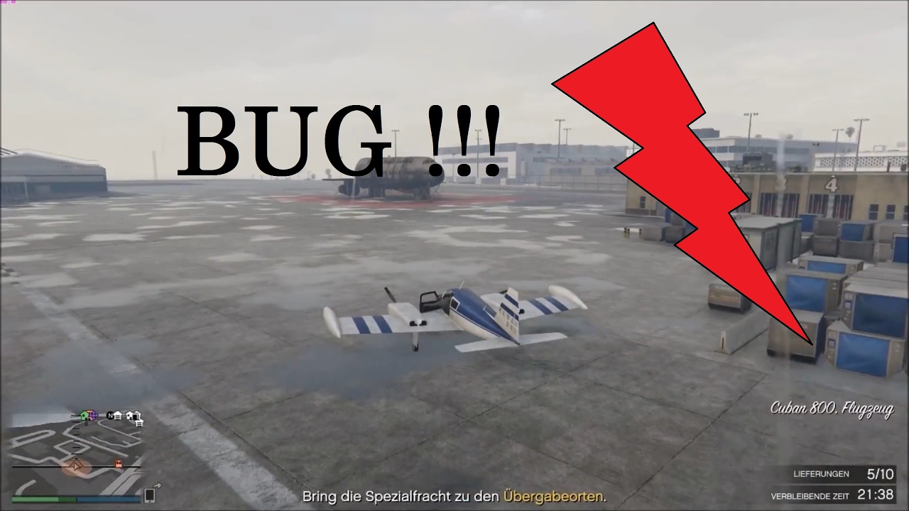 GTA 5 online CEO Bug Kistenbusiness /delivery bug crates with Airplane