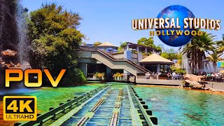 JURASSIC WORLD THE RIDE Full Ride Front Row POV | Universal Studios Hollywood 2022