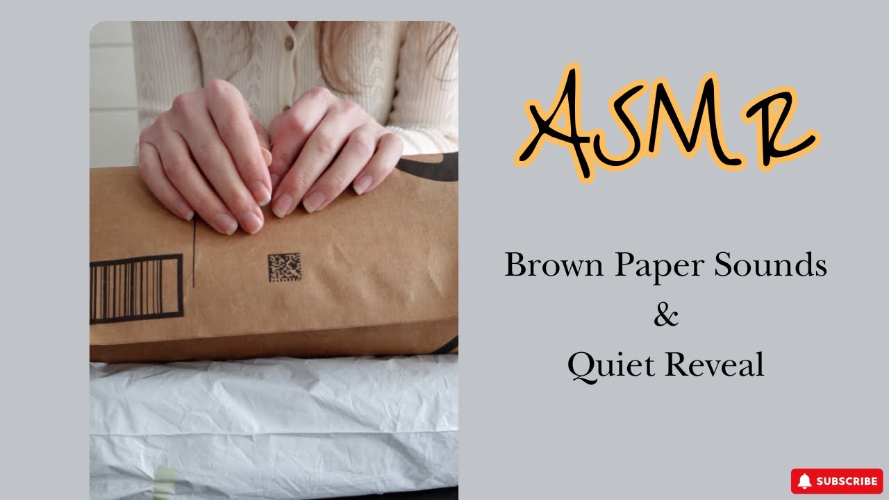 ASMR Brown Paper Sounds 🎁 Crinkles, Scratches & a Hidden Surprise