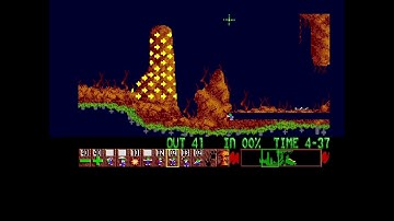 Lemmings Taxing Level 13 Walkthrough Amiga