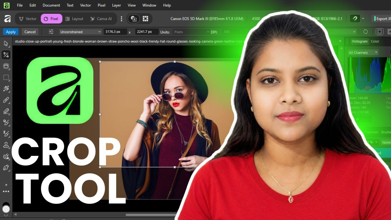 How to Use Crop Tool in Affinity || How to Use and Edit Crop Tool on ...