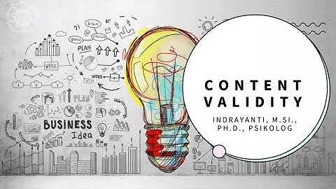 Measuring Content Validity