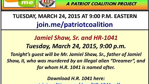 Nation on FIRE: Jamiel Shaw, Sr. & H.R. 1041