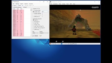 Searching for memory addresses in bizhawk