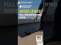 Complete Waterproofing Process Explained | Professional Steps for Leak-Free Structures