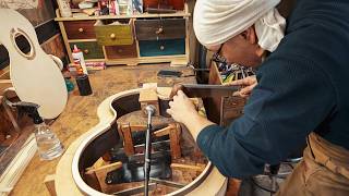 [Produção corporal] O processo de fabricação de um violão.