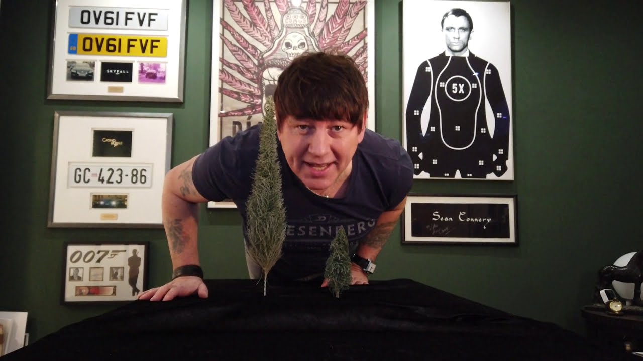 James Bond - Goldeneye - Original Miniature Tree Props used in the Movie (making of) Derek Meddings