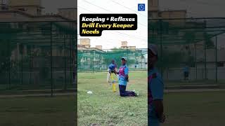 Wicket keeping + reflex drills every keeper must practice  #cricket #wicketkeeping #crickettraining