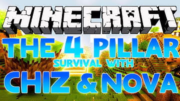 MINECRAFT | 4 Pillar Survival Part 1: We Needs da Cobblestone!!!