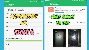 Battery Backup On Miui 8.2.9.0 Redmi 4 (India) | 8Hrs Of Screen On Time And 2 Days Of Battery Life