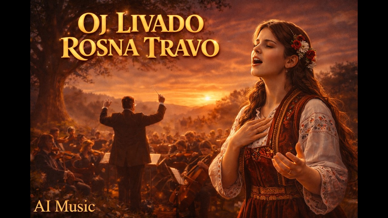 Oj livado rosna travo | Epic Orchestral Serbian Folk (AI Music)