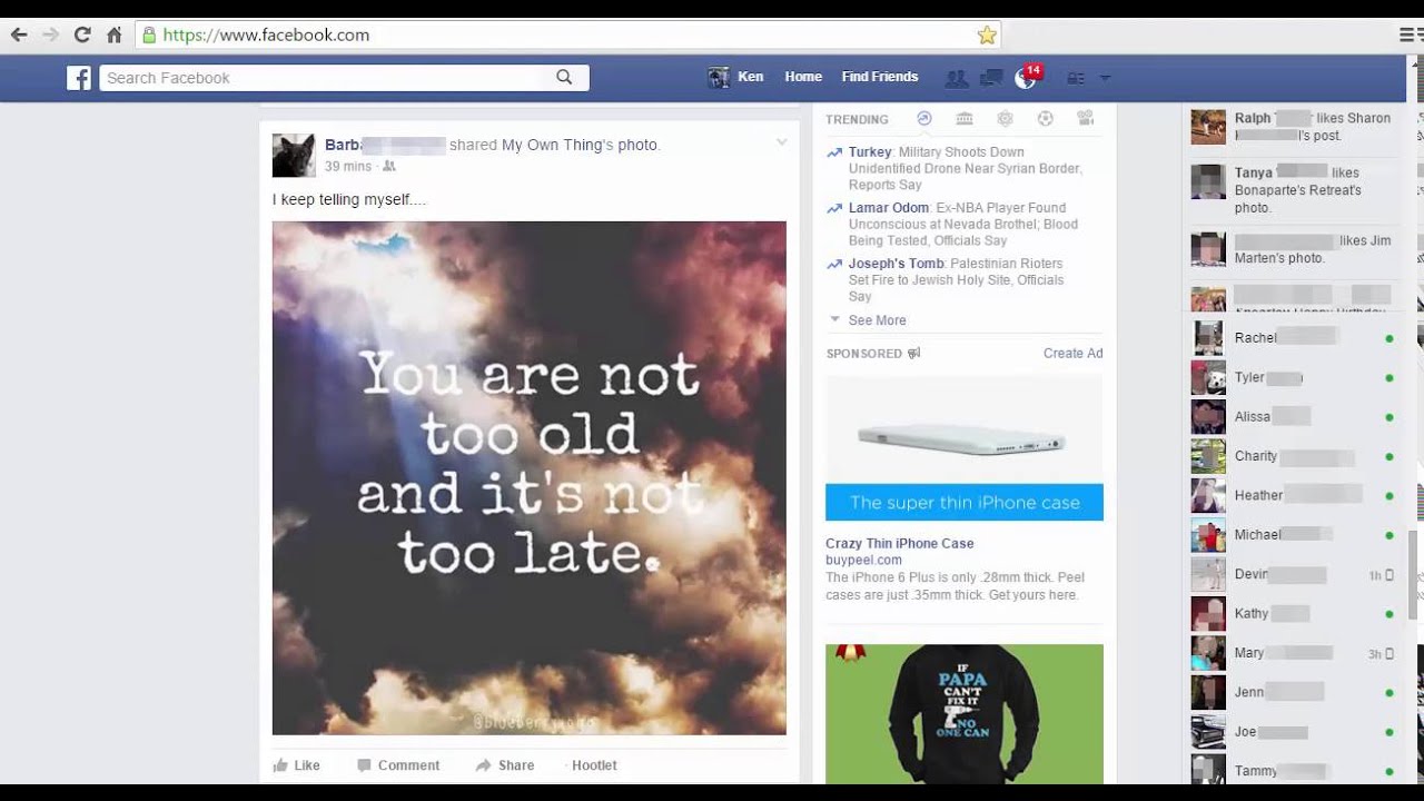  Facebook Home page layout YouTube