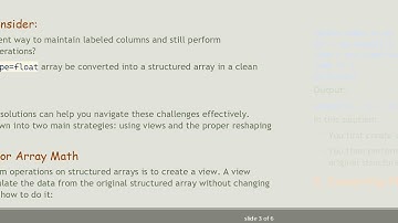 Mastering Array Math with numpy Structured Arrays: Solutions For Efficient Operations