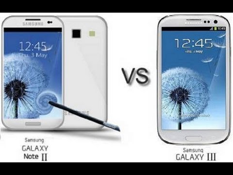 Samsung Galaxy Note 2 VS Samsung Galaxy S3 - Hands On & Comparison