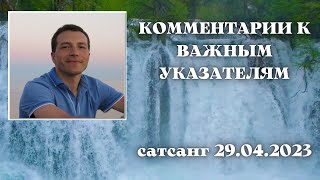 Комментарии к важным указателям. Сатсанг 29.04.2023