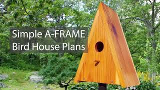 Simple A-Frame Bird House Plans