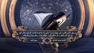 وسيق الذين كفروا إلي جهنم زمرا... ماتيسر من سورة الزمر تلاوة هادئه خاشعة بصوت القارئ محمد شاذلى