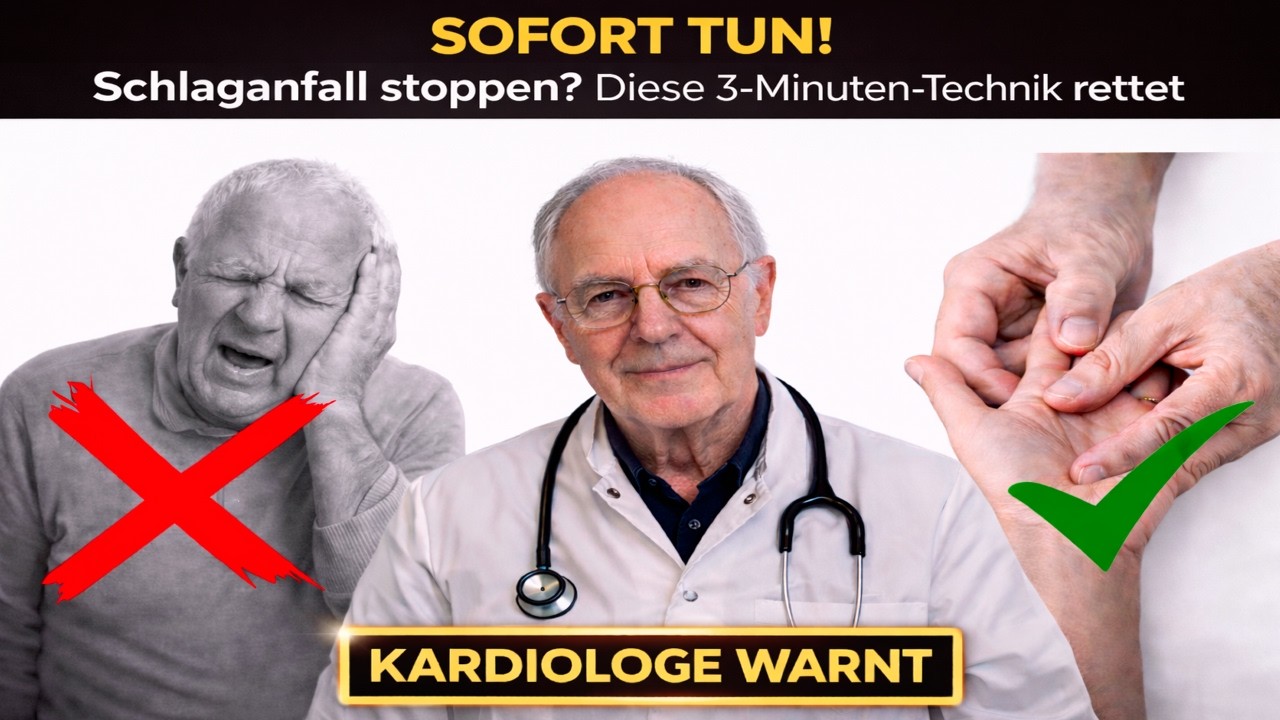 Schlaganfall stoppen? Diese 3-Minuten-Technik rettet Leben (Sofort tun!)