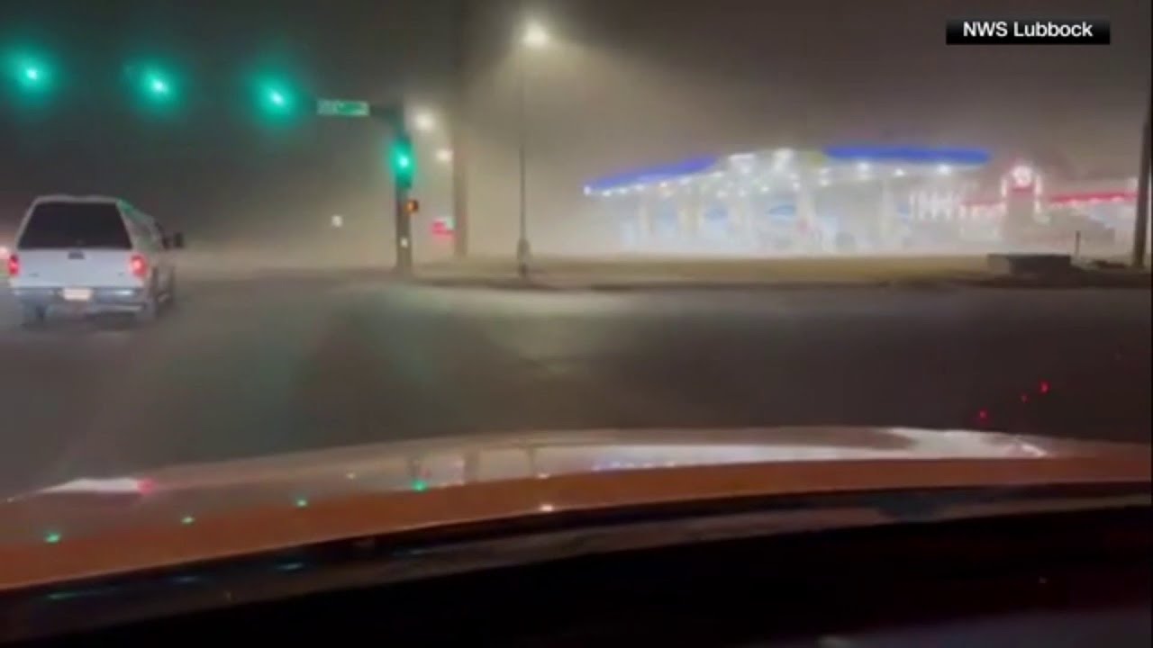 NWS video shows strong winds whipping up dust in Lubbock - YouTube