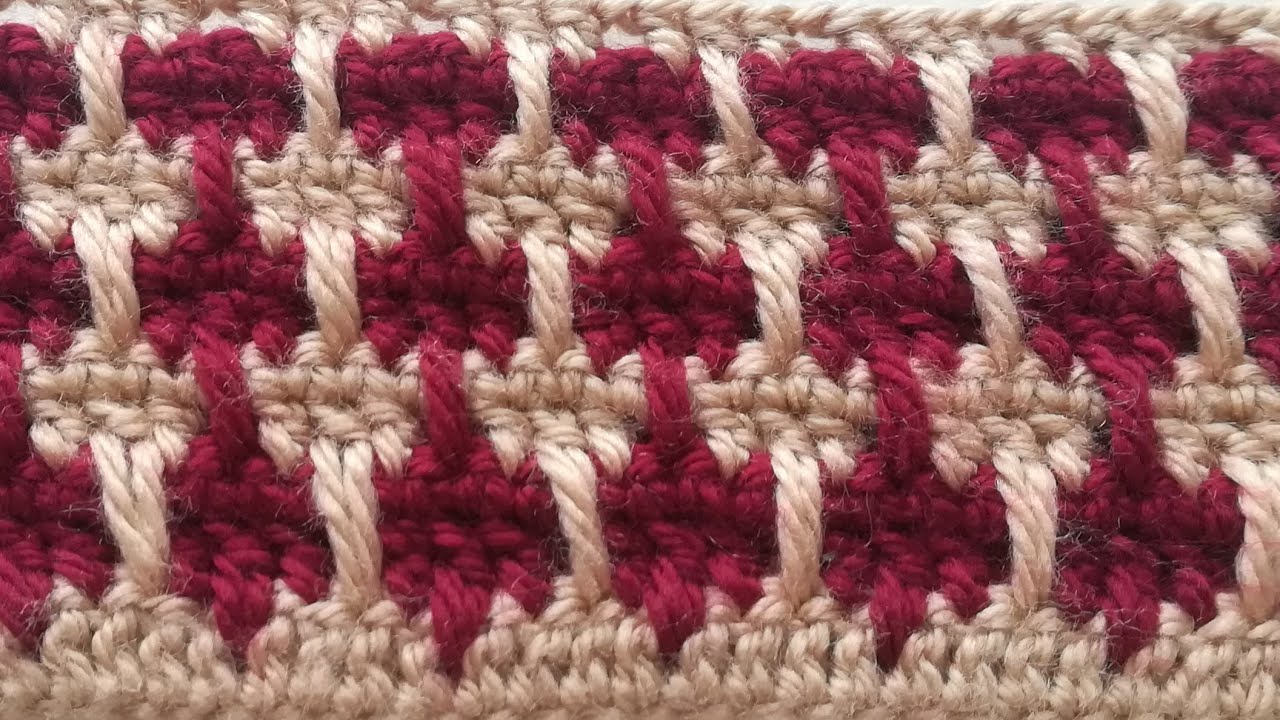 Örgü modelleri / tığ işi ekose örgü modelli  #örgümodelleri, Kaz ayağı örgü modeli #ekose