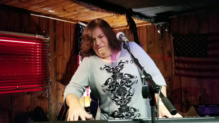 Dona Oxford rips out 12 bar blues at Retro Relief....
