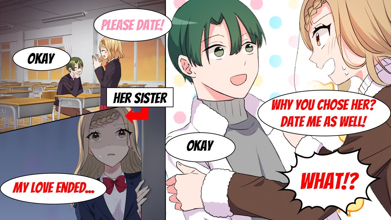 【Manga】I got confessed by a cute student but her Twin sister also confessed to me so I got both！
