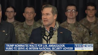 Trump taps national security adviser Waltz for UN envoy in major national security team switch-up