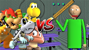 DRY BONES VS BALDI!! MARIO GOT KIDNAPPED!! | Baldi