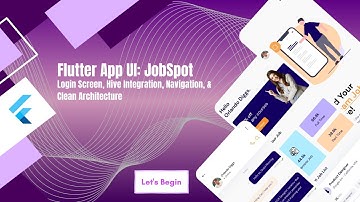 Flutter Job Spot UI: Login Screen, Hive Integration & Navigation | Bloc & Cubit - Audio Subtitles