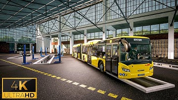 The Bus "4K" Driving to the warehouse! | Thrustmaster T300RS GT Gameplay