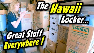 So many boxes, so much great stuff! He moved to Hawaii then sold me his locker 6 years later.
