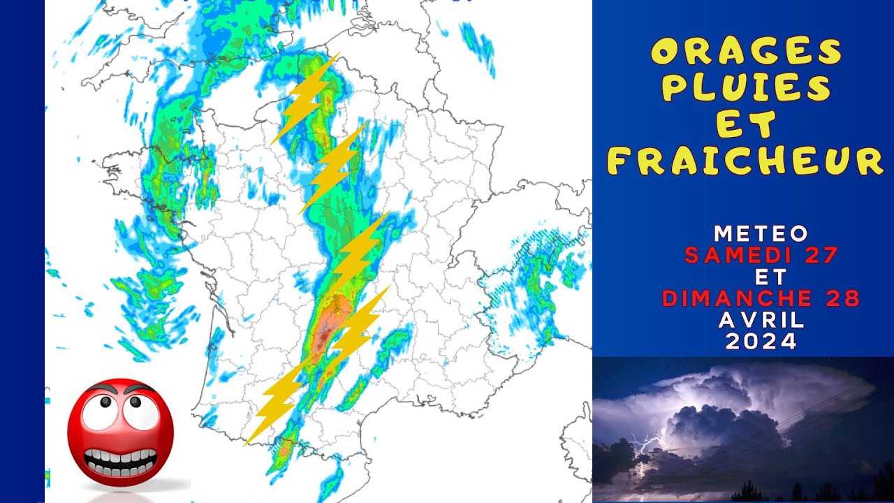 PRUDENCE BEAUCOUP DORAGES FORTS ET EPISODE CEVENOL OU ET QUAND POINT METEO DU 27 AVRIL 2024