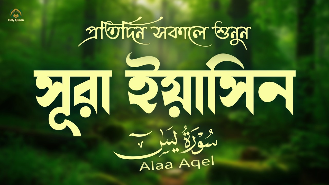প্রতিদিন সকালে শুনুন সূরা ইয়াসিন মন জুড়ানো তেলাওয়াত l Surah Yasin ( Yaseen ) l Recited By Alaa Aqel