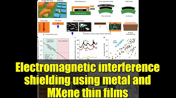 Electromagnetic interference shielding using metal and MXene thin films