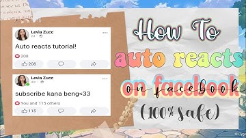 how to auto reacts on facebook (100% safe)