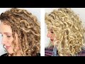 BRUNETTE TO BLONDE in ONE SESSION on CURLY HAIR