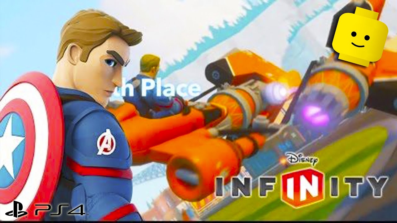 Marvel Racing Game CAPTAIN AMERICA Cartoon Marvel Superhero - Racing Cars Video Game PS4 D ...