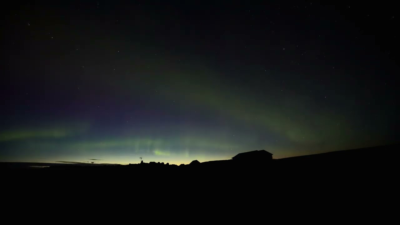 South Iceland (F207) - Skaftárhreppur - Blágil - Aurora Borealis — Blágil, Iceland — video poster