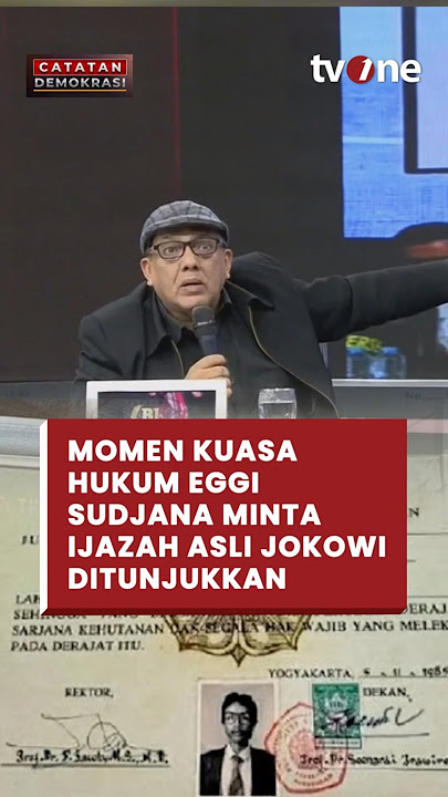 Minta Ijazah Jokowi Ditampilkan, Sekjen Peradi ke Kuasa Hukum Eggi: Lu Siape? #ijazahjokowi #short