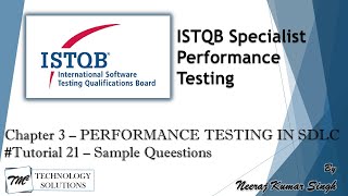 ISTQB Performance Tester | Sample Questions on Chapter 3 | Performance Tester| ISTQB Sample Question Wealth