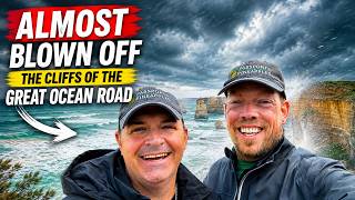 Almost blown off the cliffs of the Great Ocean Road Road | Victoria, Australia