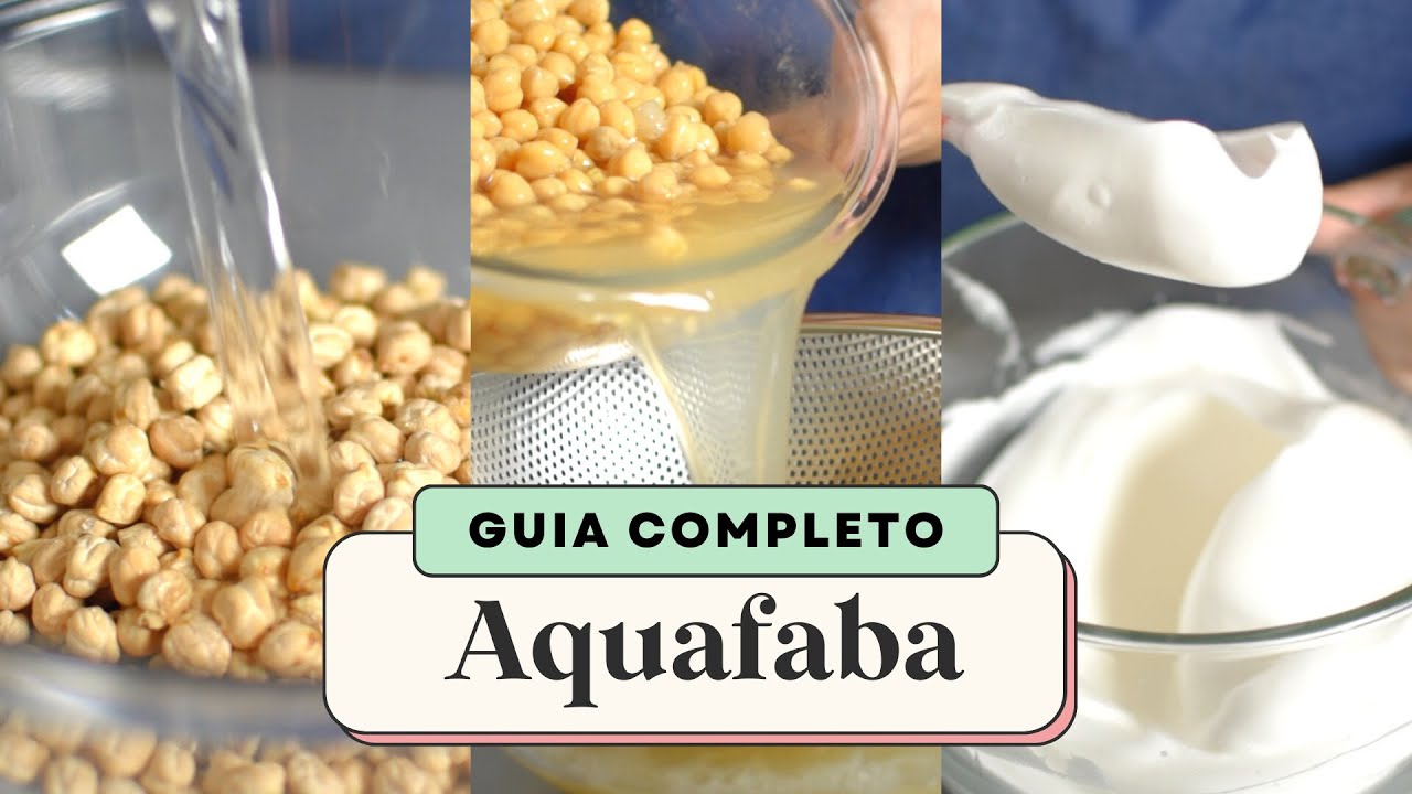 COMO FAZER AQUAFABA EM CASA, SUBSTITUTO DA CLARA DE OVO