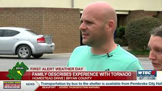 Bryan Co family lucky to be alive after tornado swept their house off the ground