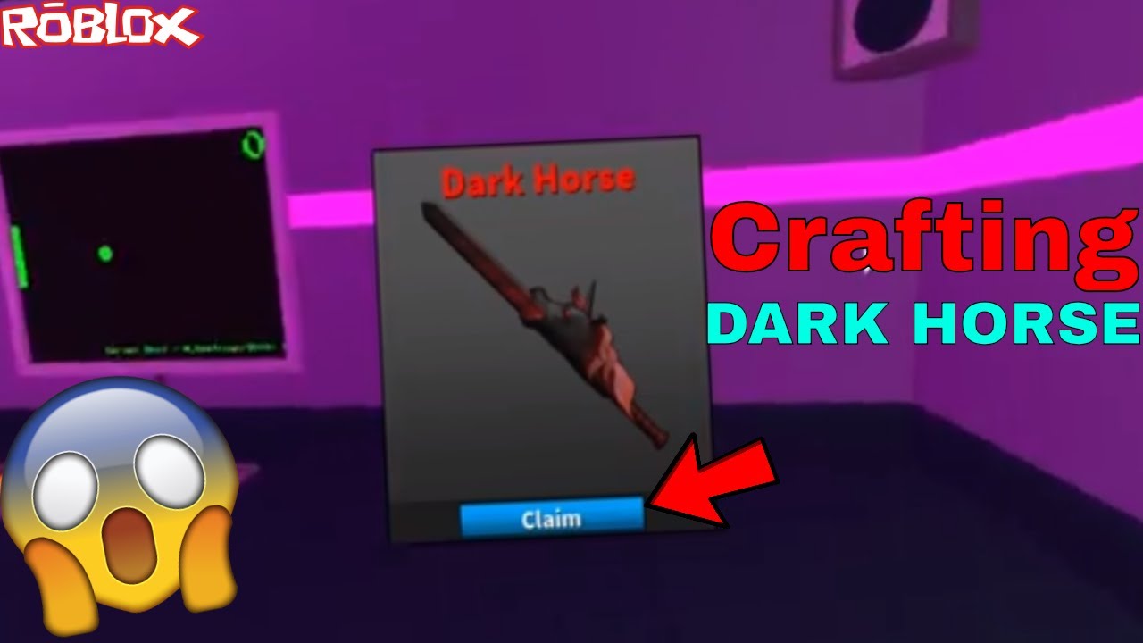 JUST CRAFTED THE DARK HORSE! *ONCE AGAIN ITS CRAZY* (ROBLOX ASSASSIN DARK HORSE CRAFTING)